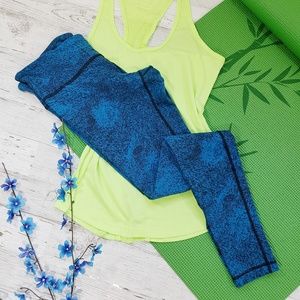 Lululemon wunder under blue leggings Sz 10